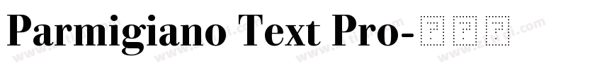Parmigiano Text Pro字体转换